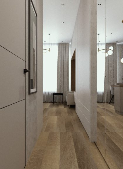 Интерьер квартиры студии 20 м2 в Москве